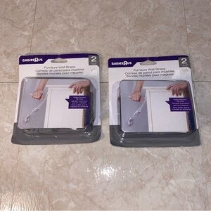 NEW Lot Of 2 Babies R Us Adjustable Anchor Furniture Wall Straps